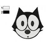 Face Felix the Cat Embroidery Design